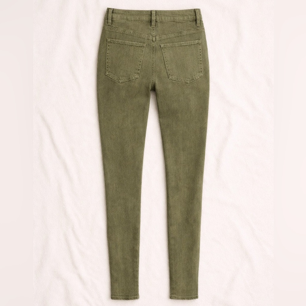 Madewell Olive High Rise Skinny Jeans Button Fly TENCEL Denim 27/26 - Picture 3 of 5